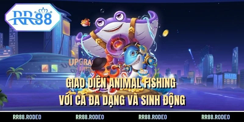 Giao diện Animal Fishing với cá đa dạng và sinh động